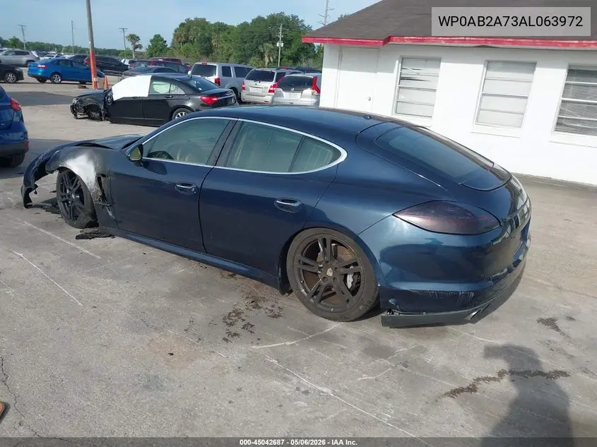 2010 Porsche Panamera S VIN: WP0AB2A73AL063972 Lot: 45042687