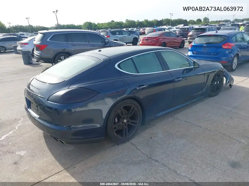 2010 Porsche Panamera S VIN: WP0AB2A73AL063972 Lot: 45042687