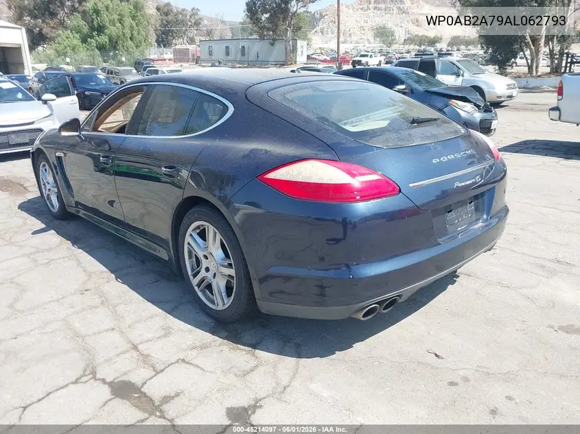 2010 Porsche Panamera 4S VIN: WP0AB2A79AL062793 Lot: 45214097