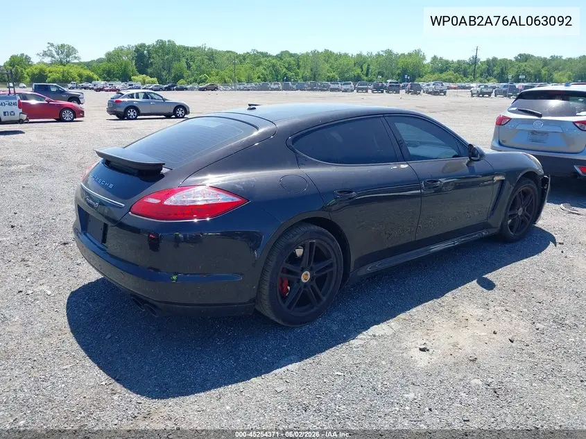 2010 Porsche Panamera 4S/S VIN: WP0AB2A76AL063092 Lot: 45254371