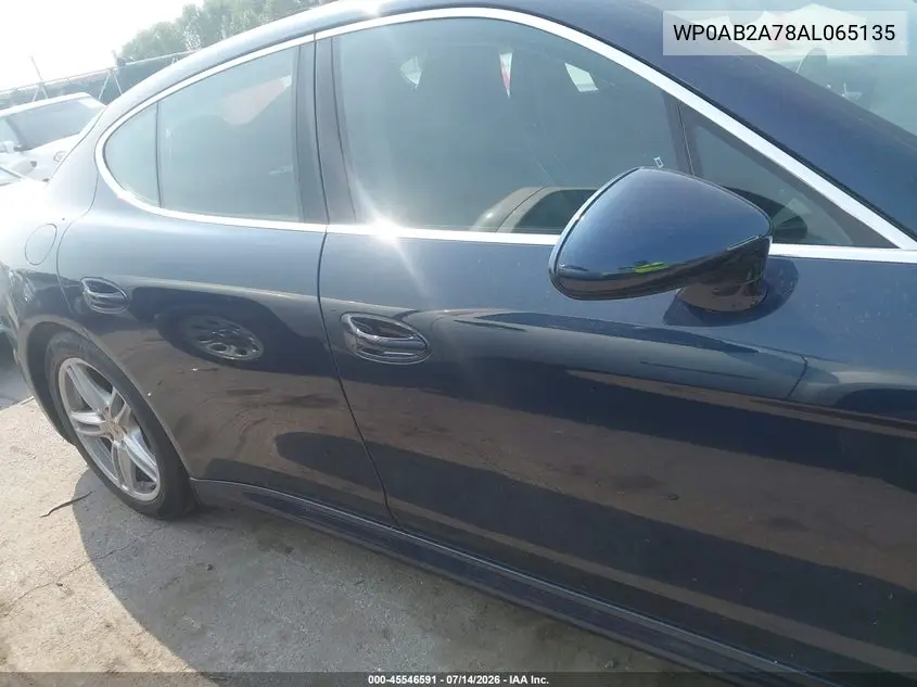 2010 Porsche Panamera 4S VIN: WP0AB2A78AL065135 Lot: 45546591