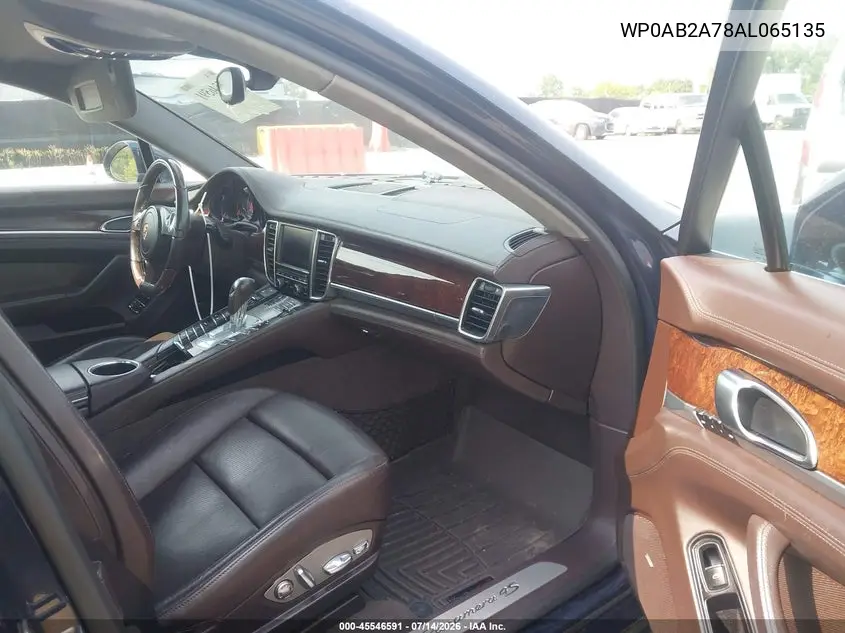 2010 Porsche Panamera 4S VIN: WP0AB2A78AL065135 Lot: 45546591