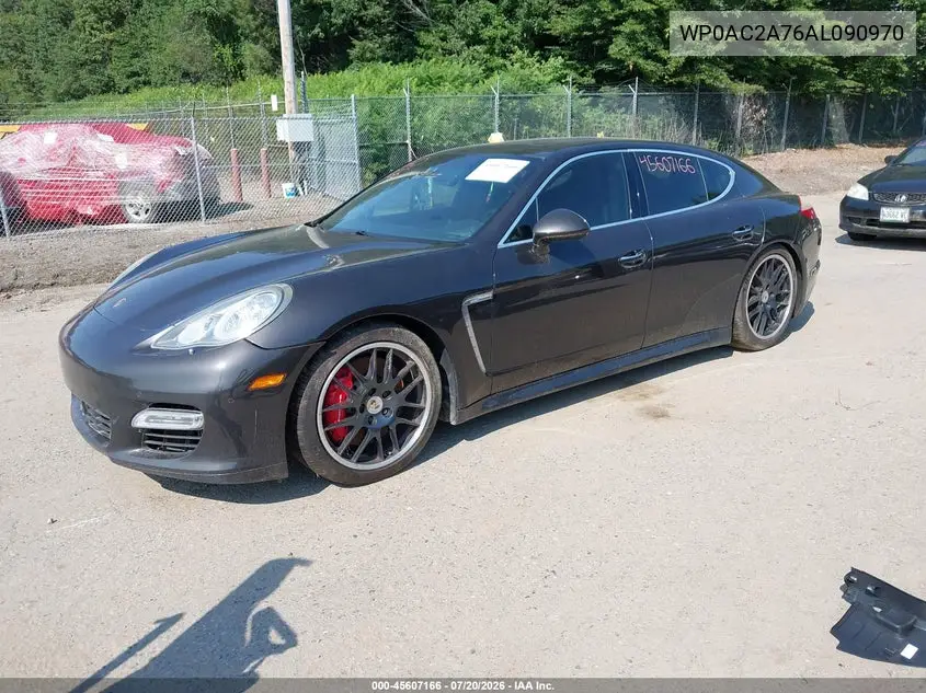 2010 Porsche Panamera Turbo VIN: WP0AC2A76AL090970 Lot: 45607166