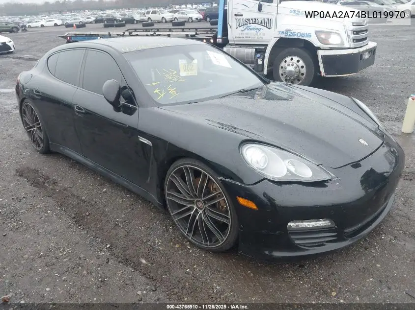 2011 Porsche Panamera 4 VIN: WP0AA2A74BL019970 Lot: 43765910