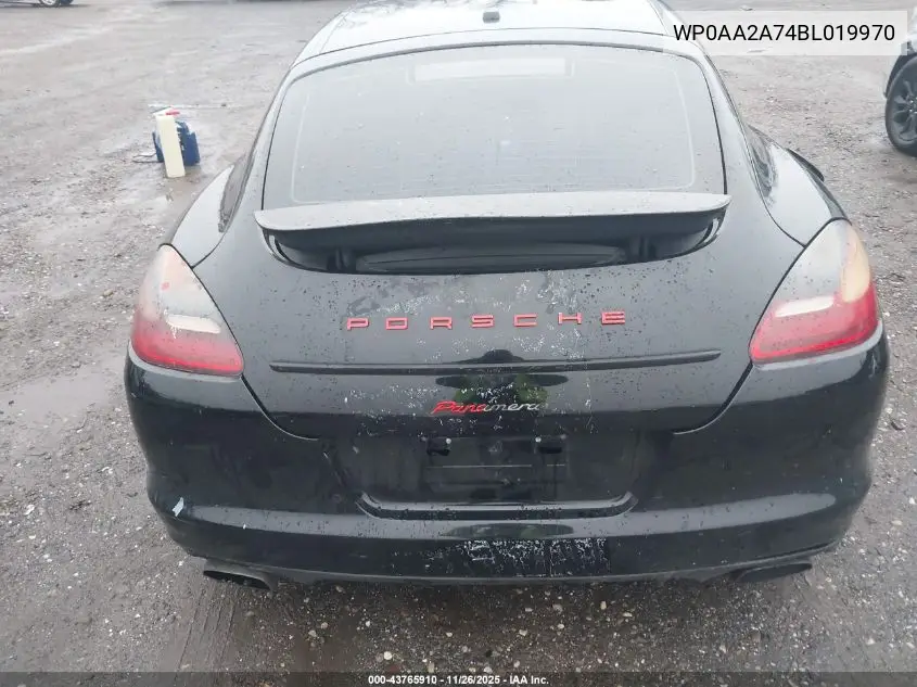 2011 Porsche Panamera 4 VIN: WP0AA2A74BL019970 Lot: 43765910