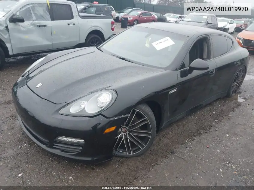 2011 Porsche Panamera 4 VIN: WP0AA2A74BL019970 Lot: 43765910