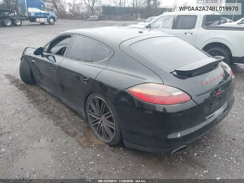 2011 Porsche Panamera 4 VIN: WP0AA2A74BL019970 Lot: 43765910