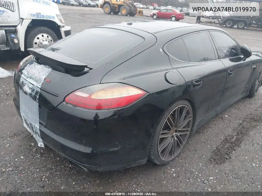 2011 Porsche Panamera 4 VIN: WP0AA2A74BL019970 Lot: 43765910