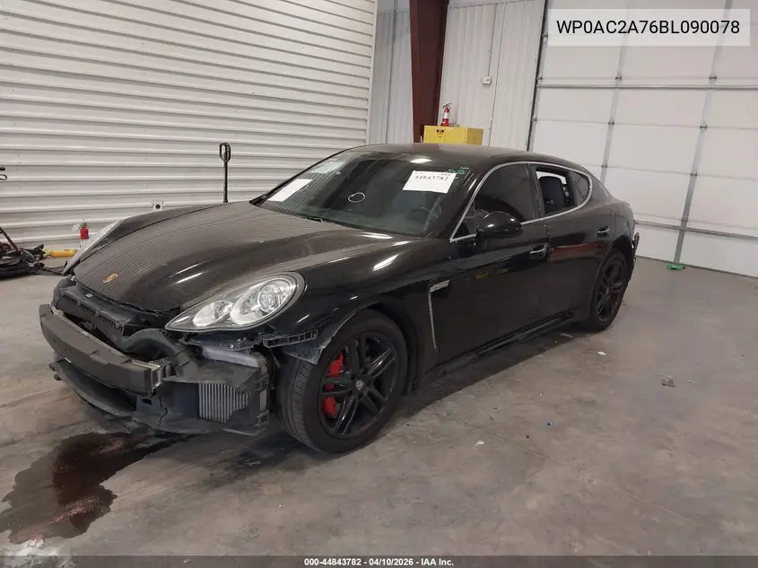 2011 Porsche Panamera Turbo VIN: WP0AC2A76BL090078 Lot: 44843782