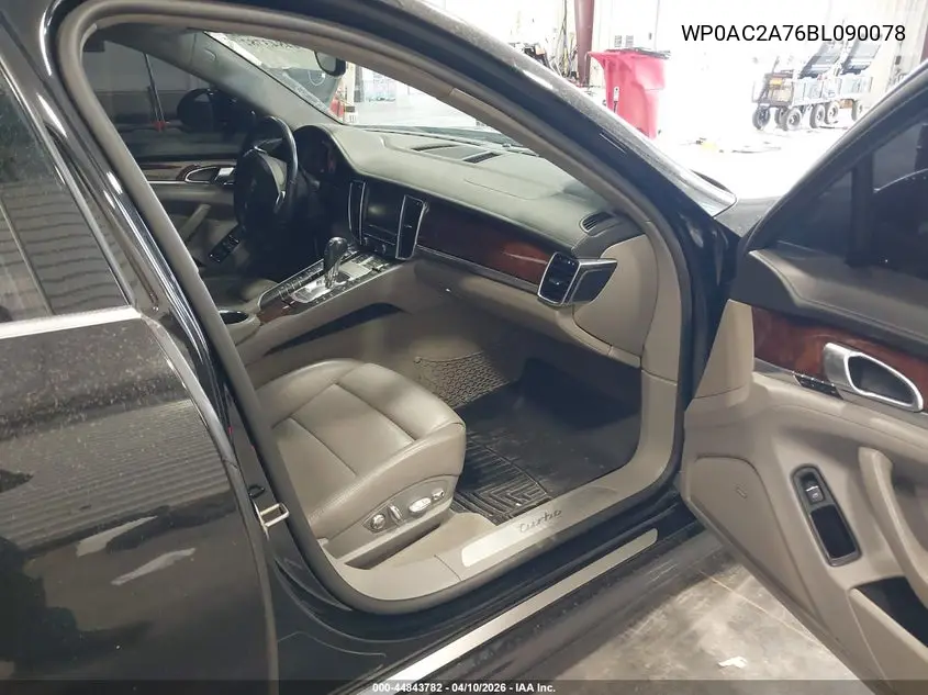 2011 Porsche Panamera Turbo VIN: WP0AC2A76BL090078 Lot: 44843782