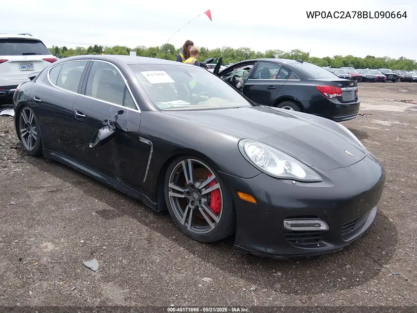 2011 Porsche Panamera Turbo VIN: WP0AC2A78BL090664 Lot: 45171895