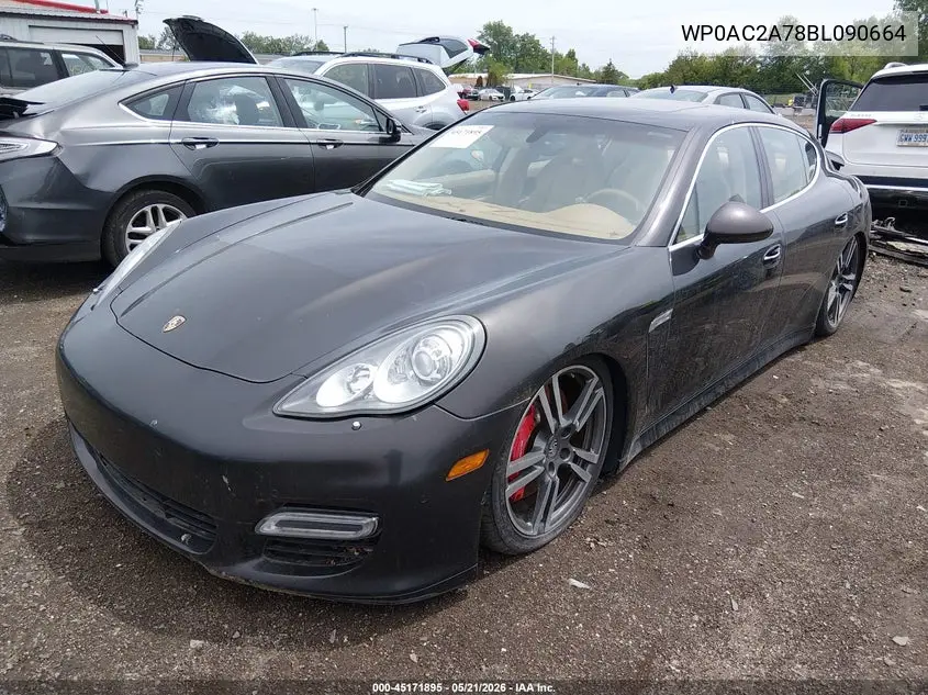 2011 Porsche Panamera Turbo VIN: WP0AC2A78BL090664 Lot: 45171895