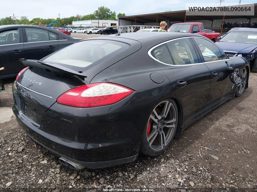 2011 Porsche Panamera Turbo VIN: WP0AC2A78BL090664 Lot: 45171895