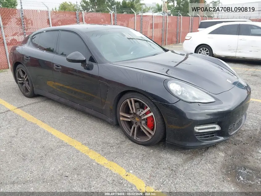 2011 Porsche Panamera Turbo VIN: WP0AC2A70BL090819 Lot: 45178408