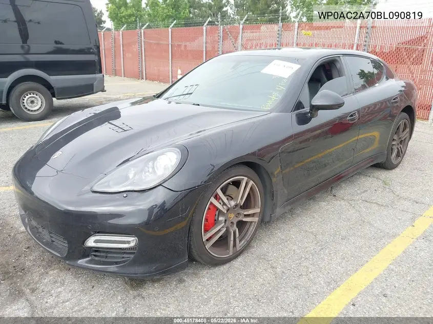 2011 Porsche Panamera Turbo VIN: WP0AC2A70BL090819 Lot: 45178408
