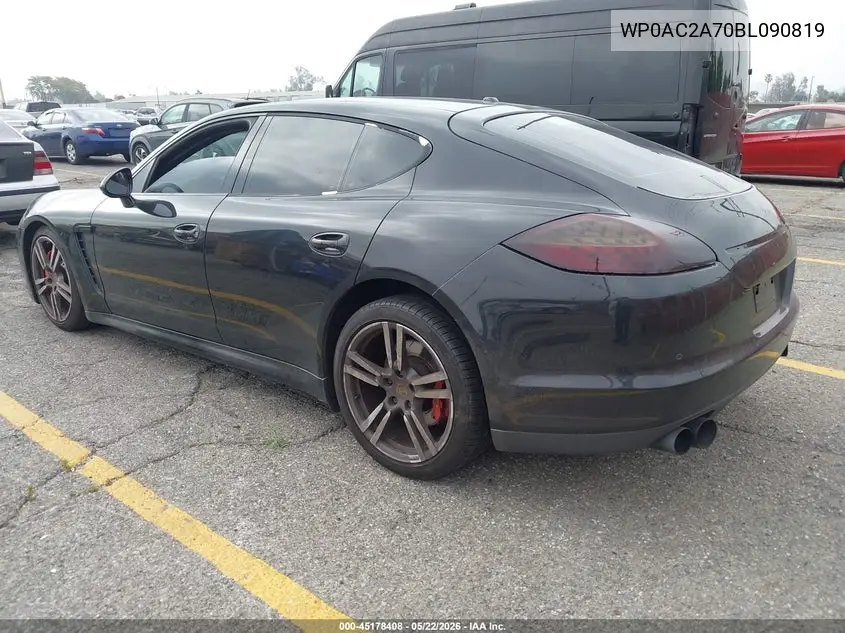 2011 Porsche Panamera Turbo VIN: WP0AC2A70BL090819 Lot: 45178408