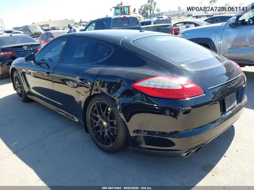 2011 Porsche Panamera 4S VIN: WP0AB2A73BL061141 Lot: 45474462