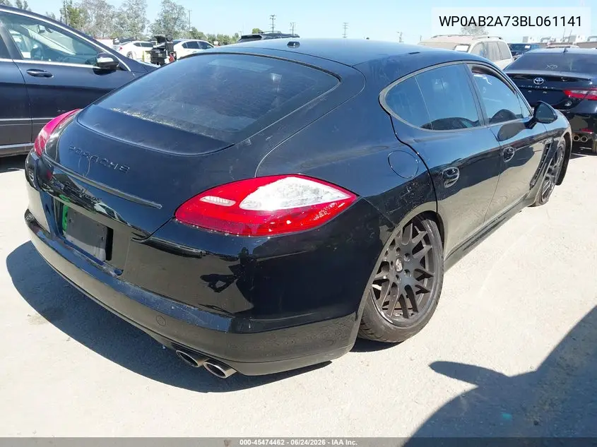 2011 Porsche Panamera 4S VIN: WP0AB2A73BL061141 Lot: 45474462