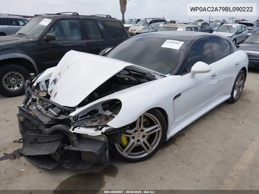 2011 Porsche Panamera Turbo VIN: WP0AC2A79BL090222 Lot: 45505907