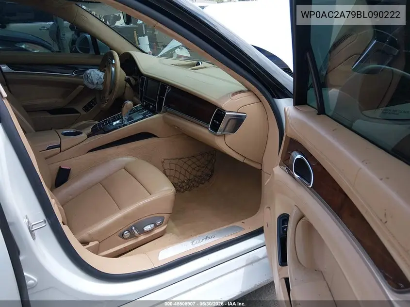 2011 Porsche Panamera Turbo VIN: WP0AC2A79BL090222 Lot: 45505907