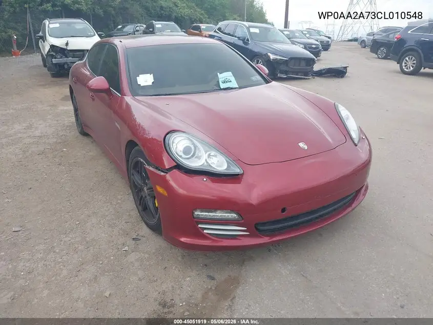 2012 Porsche Panamera 4 VIN: WP0AA2A73CL010548 Lot: 45051919