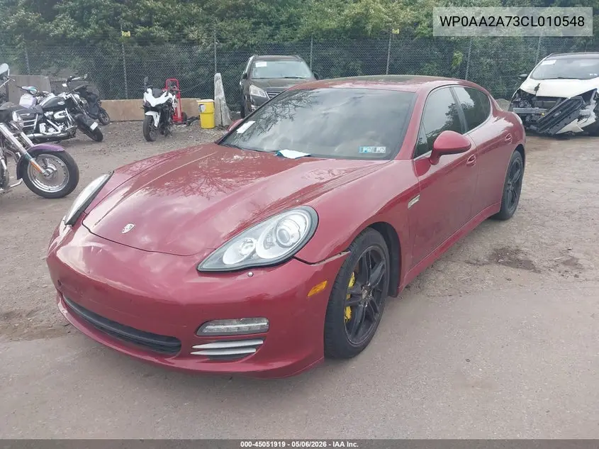 2012 Porsche Panamera 4 VIN: WP0AA2A73CL010548 Lot: 45051919