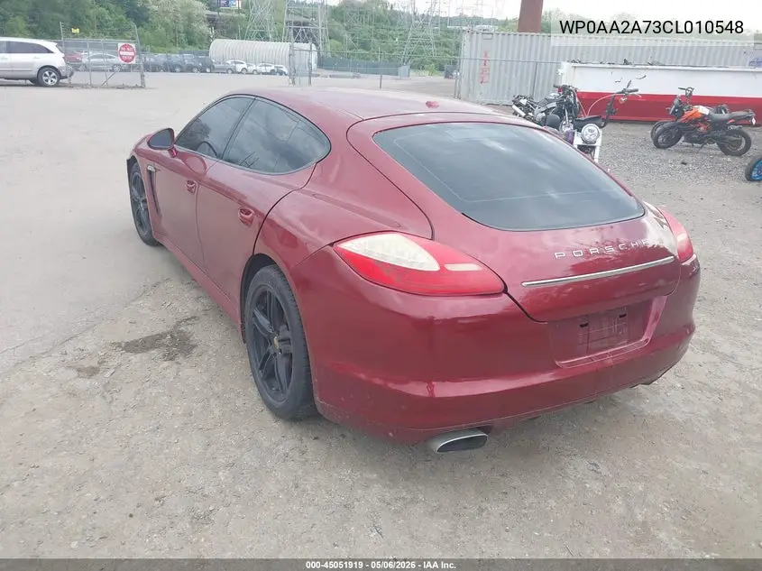 2012 Porsche Panamera 4 VIN: WP0AA2A73CL010548 Lot: 45051919