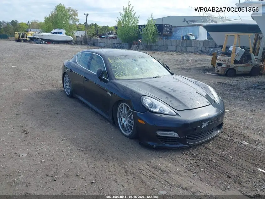 2012 Porsche Panamera 4S VIN: WP0AB2A70CL061356 Lot: 45094814