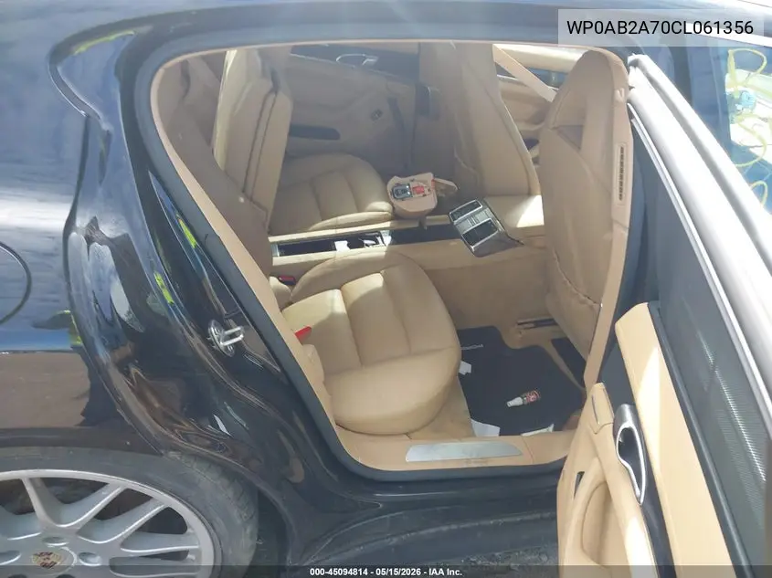 2012 Porsche Panamera 4S VIN: WP0AB2A70CL061356 Lot: 45094814