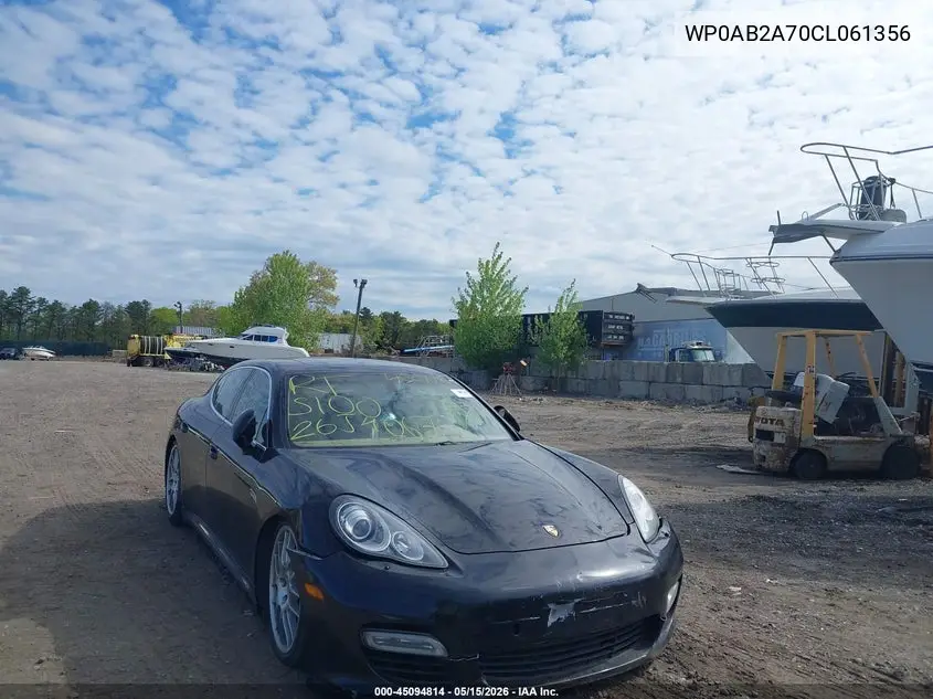 2012 Porsche Panamera 4S VIN: WP0AB2A70CL061356 Lot: 45094814