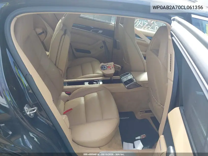 2012 Porsche Panamera 4S VIN: WP0AB2A70CL061356 Lot: 45094814