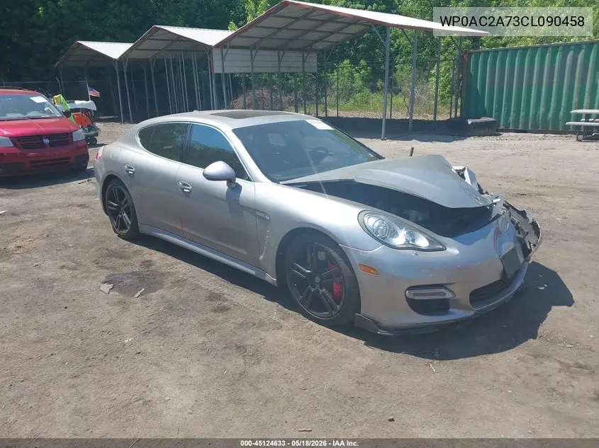 2012 Porsche Panamera Turbo VIN: WP0AC2A73CL090458 Lot: 45124633