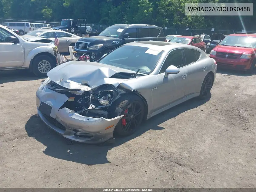2012 Porsche Panamera Turbo VIN: WP0AC2A73CL090458 Lot: 45124633