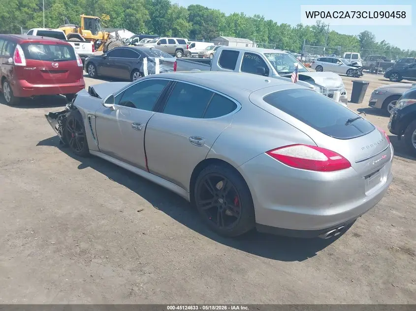 2012 Porsche Panamera Turbo VIN: WP0AC2A73CL090458 Lot: 45124633