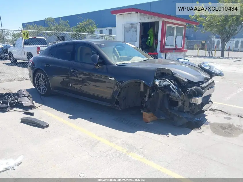 2012 Porsche Panamera 4 VIN: WP0AA2A7XCL010434 Lot: 45181626