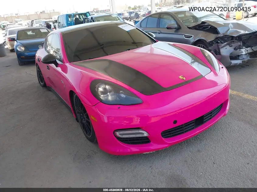 2012 Porsche Panamera Turbo VIN: WP0AC2A72CL090435 Lot: 45343928