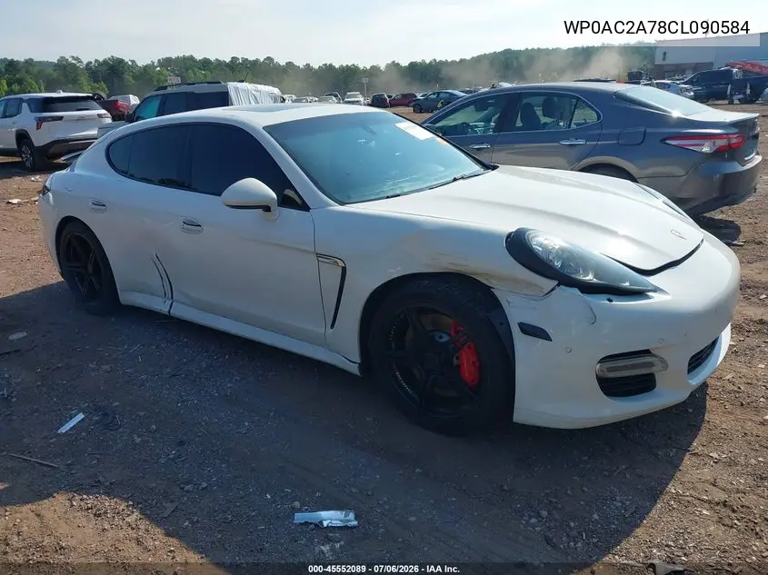 2012 Porsche Panamera Turbo VIN: WP0AC2A78CL090584 Lot: 45552089