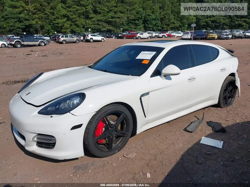 2012 Porsche Panamera Turbo VIN: WP0AC2A78CL090584 Lot: 45552089
