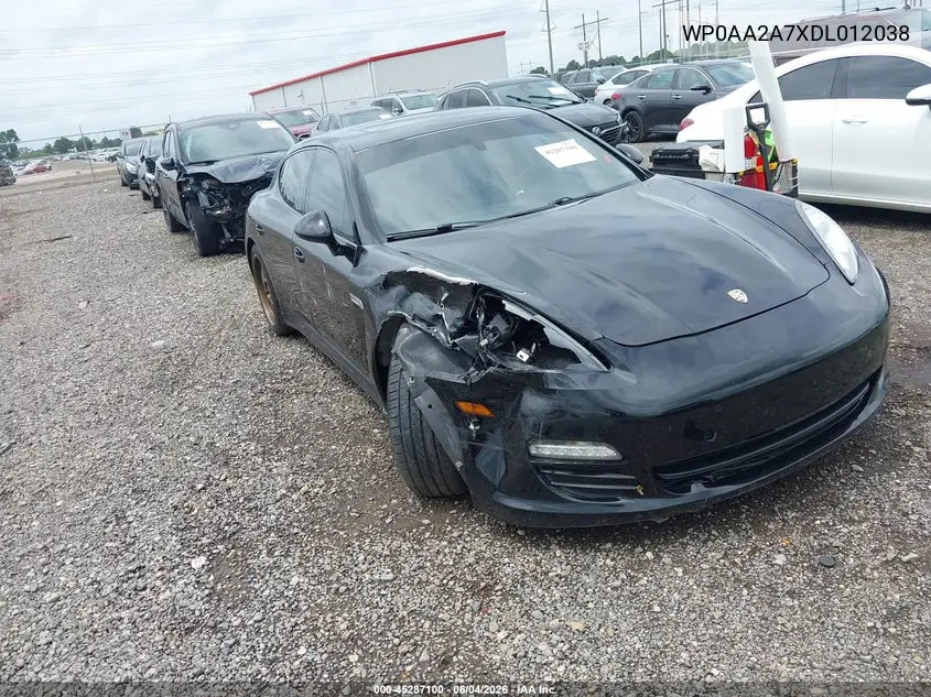 2013 Porsche Panamera VIN: WP0AA2A7XDL012038 Lot: 45287100