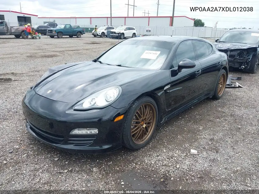 2013 Porsche Panamera VIN: WP0AA2A7XDL012038 Lot: 45287100