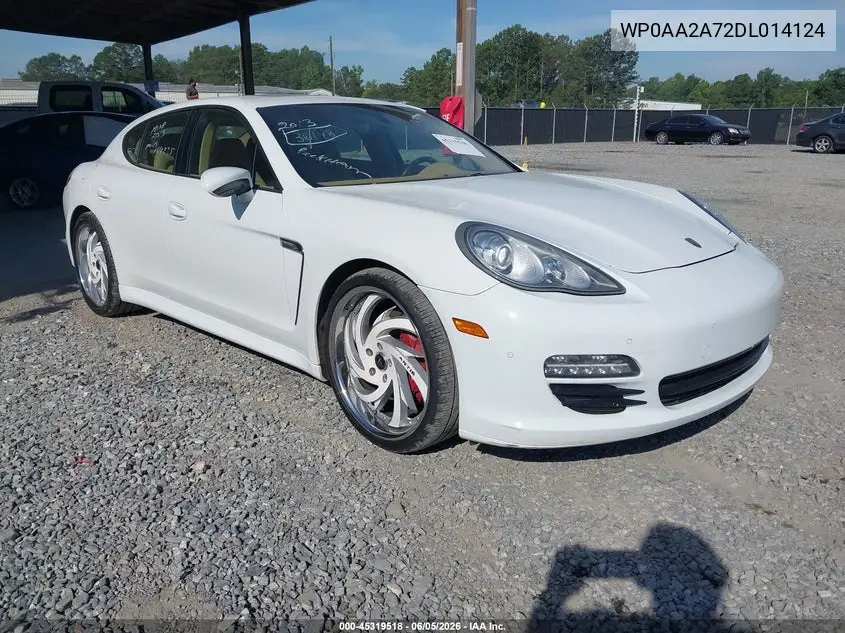 2013 Porsche Panamera 4 VIN: WP0AA2A72DL014124 Lot: 45319518
