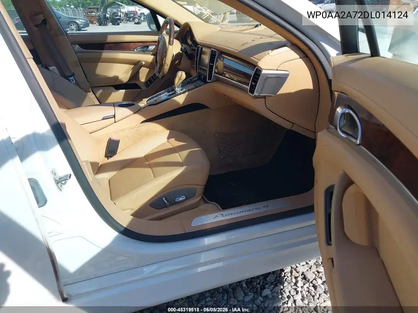 2013 Porsche Panamera 4 VIN: WP0AA2A72DL014124 Lot: 45319518