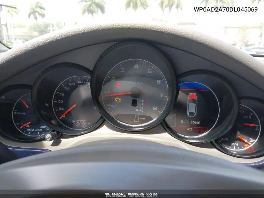 2013 Porsche Panamera Hybrid S VIN: WP0AD2A70DL045069 Lot: 45347429