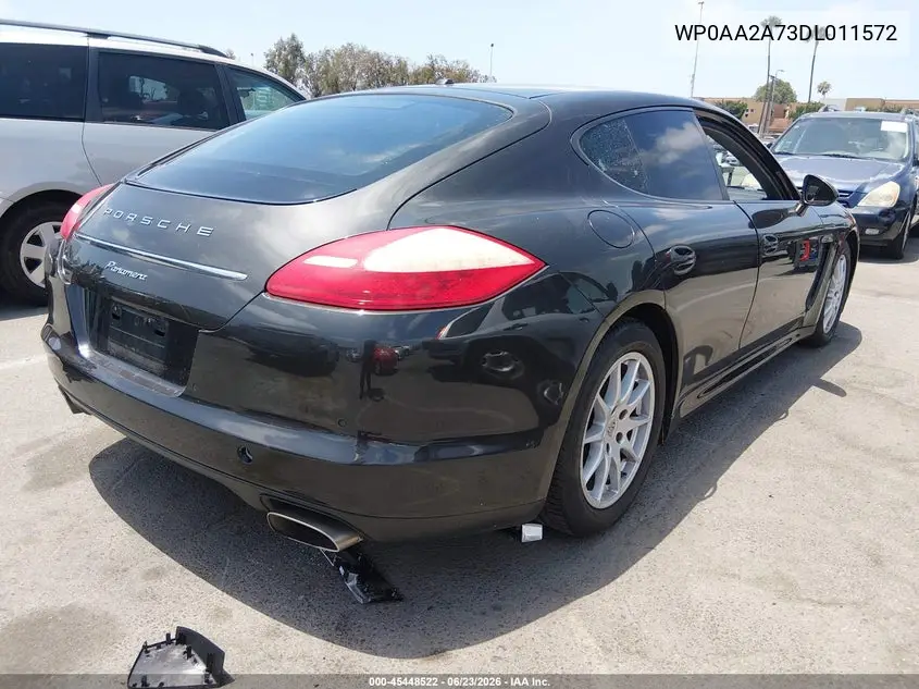 2013 Porsche Panamera 4 VIN: WP0AA2A73DL011572 Lot: 45448522