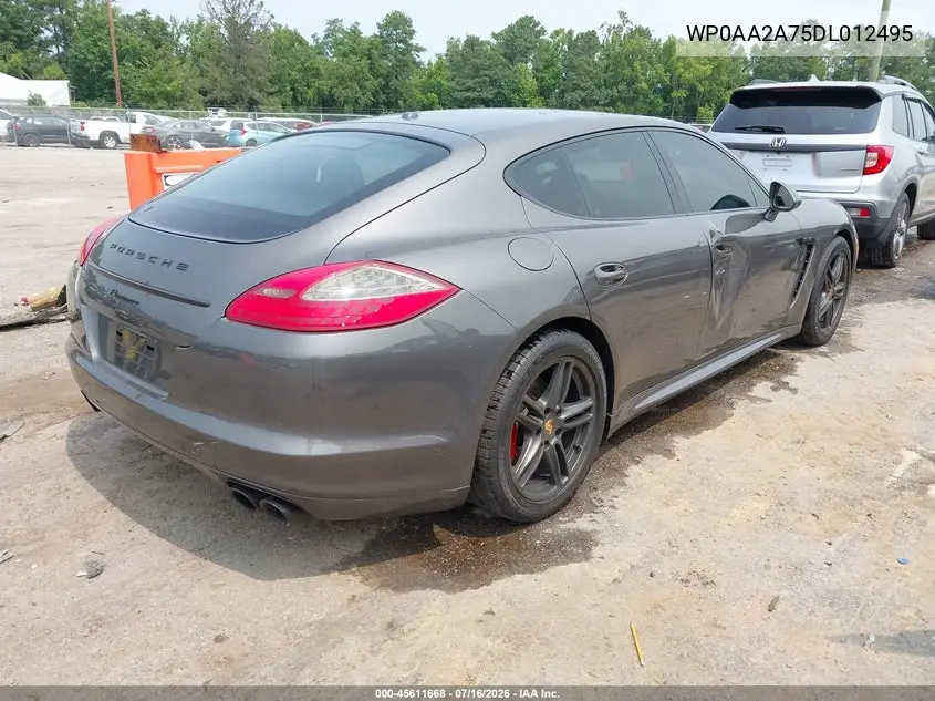 2013 Porsche Panamera 4 VIN: WP0AA2A75DL012495 Lot: 45611668
