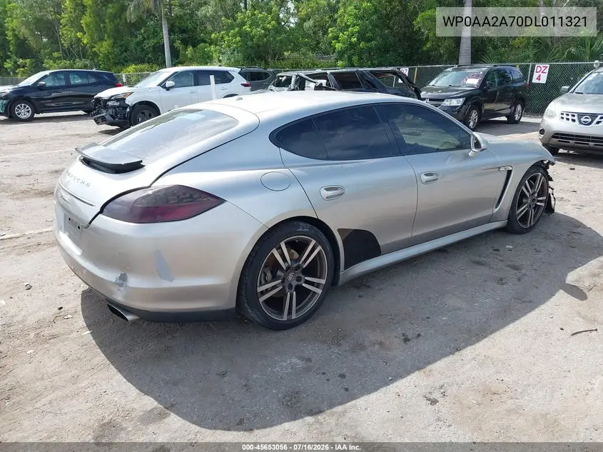 2013 Porsche Panamera 4 VIN: WP0AA2A70DL011321 Lot: 45653056