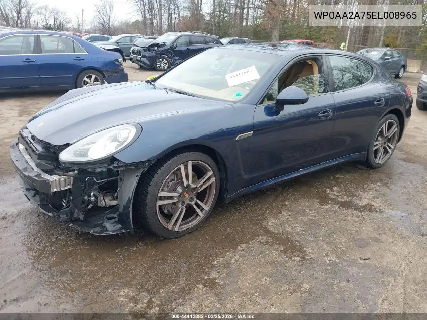 2014 Porsche Panamera 4 VIN: WP0AA2A75EL008965 Lot: 44412882