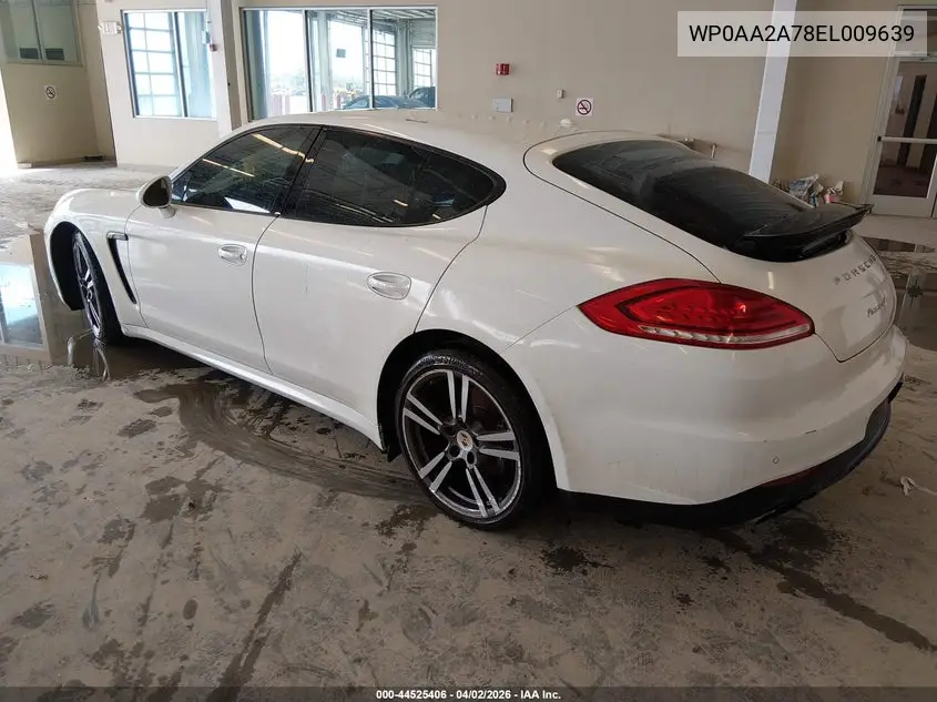 2014 Porsche Panamera 4 VIN: WP0AA2A78EL009639 Lot: 44525406