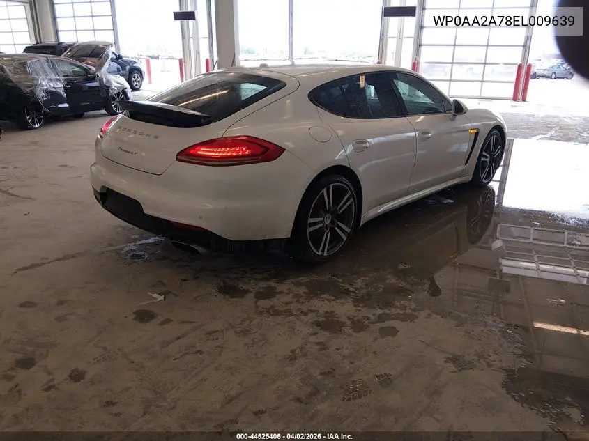 2014 Porsche Panamera 4 VIN: WP0AA2A78EL009639 Lot: 44525406