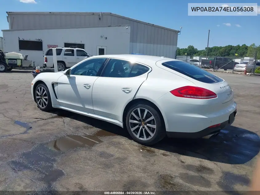 2014 Porsche Panamera S VIN: WP0AB2A74EL056308 Lot: 44906564